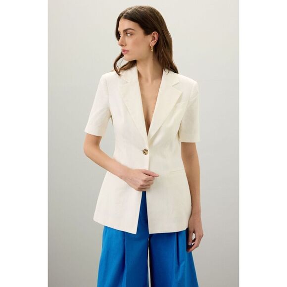 Eudon Choi x RTRShort Sleeve Linen Blazer